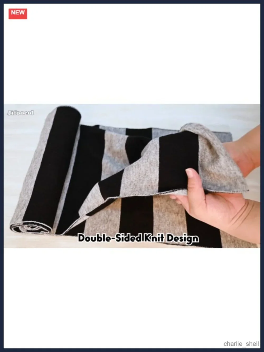 Men's Acrylic Striped Scarf Halloween Costume Accessory
